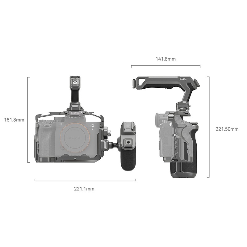 ☆大人氣☆ SmallRig 4539 HawkLock 快拆高級 提籠 套裝 for A7RV A7IV A7S3-細節圖3