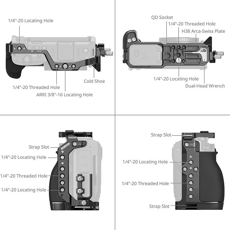 三重☆大人氣☆ SmallRig 5467 專用 提籠 套組 for Nikon ZR-細節圖4