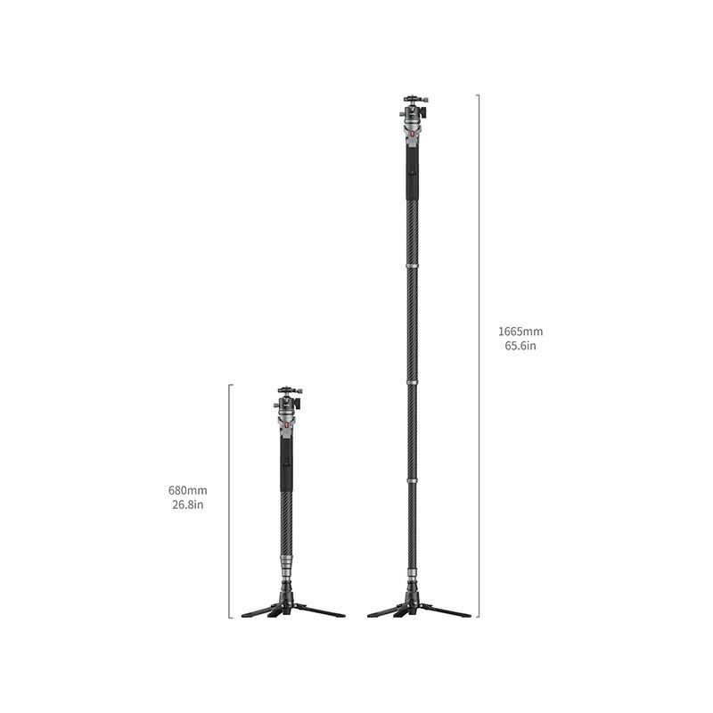 三重☆大人氣☆ SmallRig 5564 一鍵升降 碳纖維 攝影 獨腳架-細節圖3