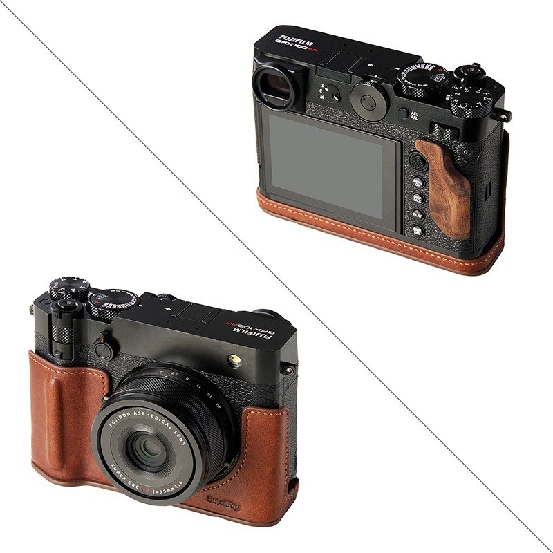 三重☆大人氣☆ SmallRig 5268 FUJIFILM GFX100RF 皮套 套組（棕色）-細節圖4