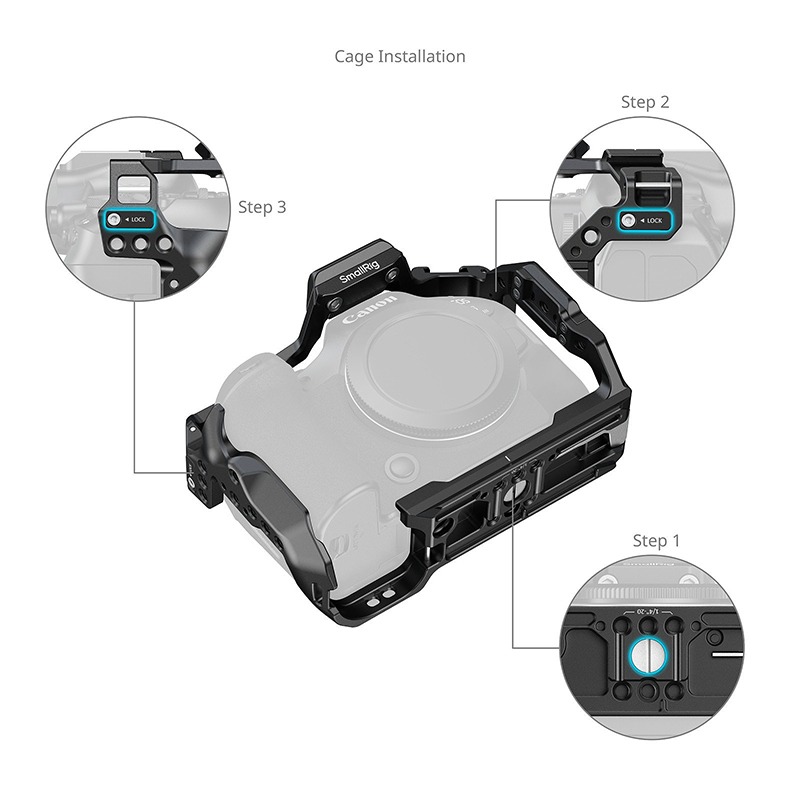 三重☆大人氣☆ SmallRig 5956 HawkLock 高級版 提籠 套裝 for 佳能 R6II R6III-細節圖4