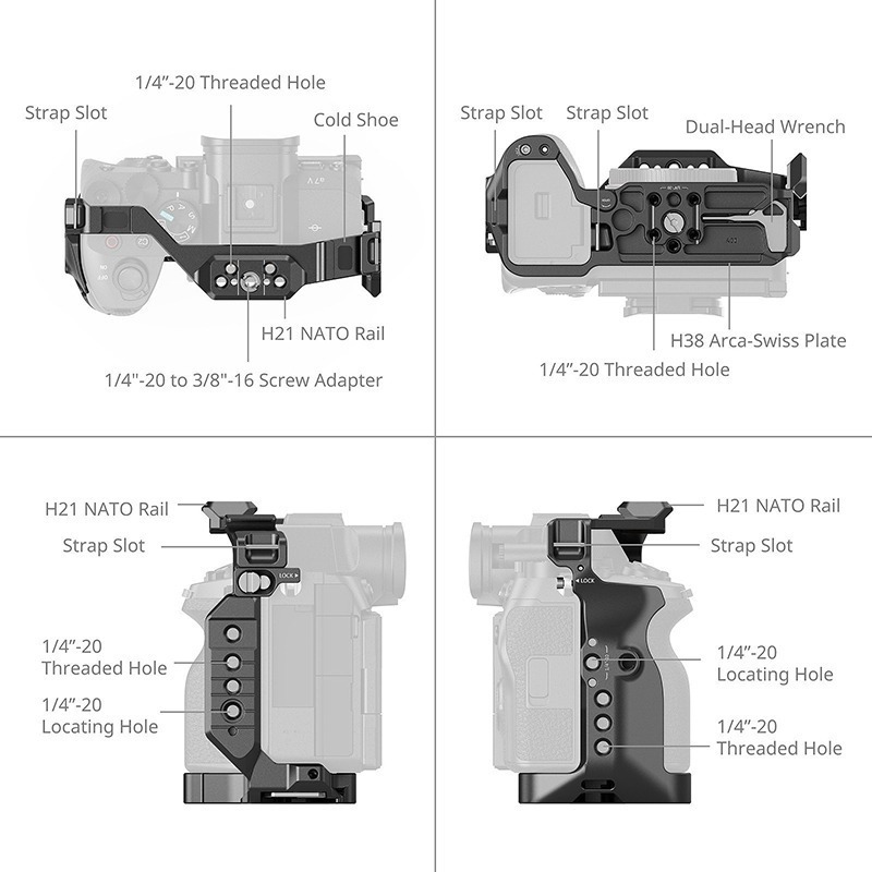 三重☆大人氣☆ SmallRig 6024 HawkLock 專用 提籠 for A7V A7RV A7IV-細節圖4