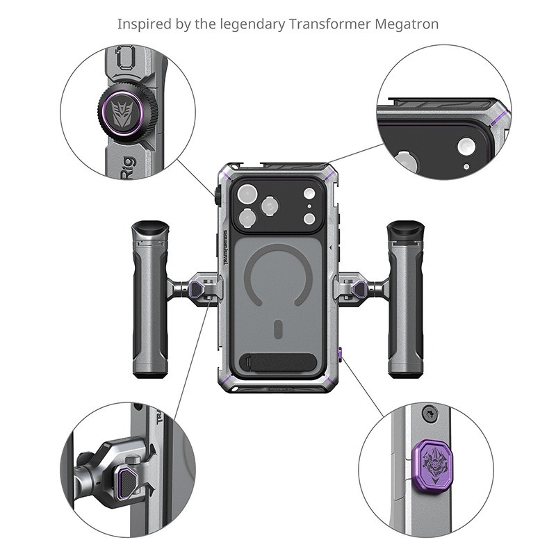 大人氣☆ 5584 SmallRig x 變形金剛 雙手持 手機 提籠套件 for iPhone 17 Pro Max-細節圖2