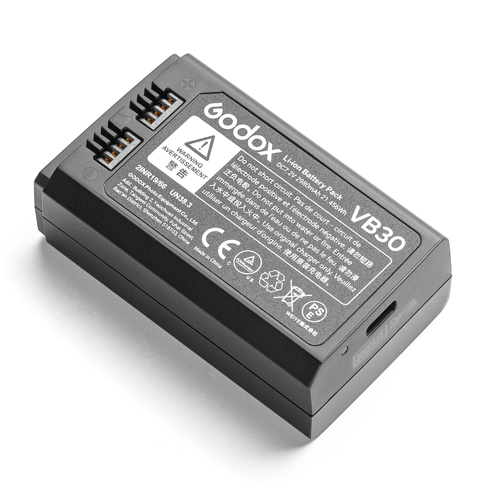 三重☆大人氣☆開年公司貨 Godox 神牛 VB30 鋰電池 V100 V1Pro V1 V860III 嚴選-細節圖2
