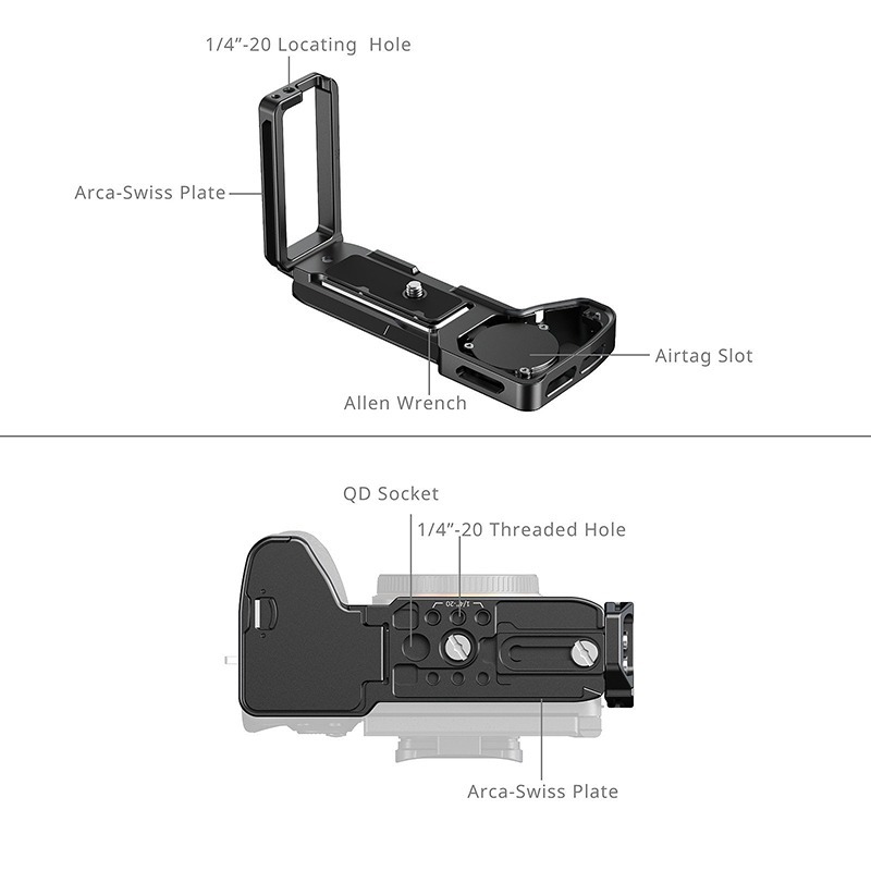 三重☆大人氣☆ SmallRig 6034 L型安裝板 附AirTag插槽 for 索尼 A7V A7RV A7IV-細節圖4