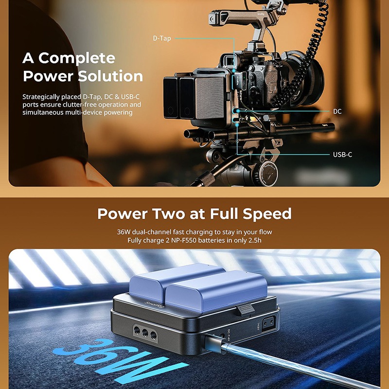 三重☆大人氣☆ SmallRig 5537 適用於 15mm管 NP-F 型電池 轉接板 套件（支援 UPS）-細節圖9