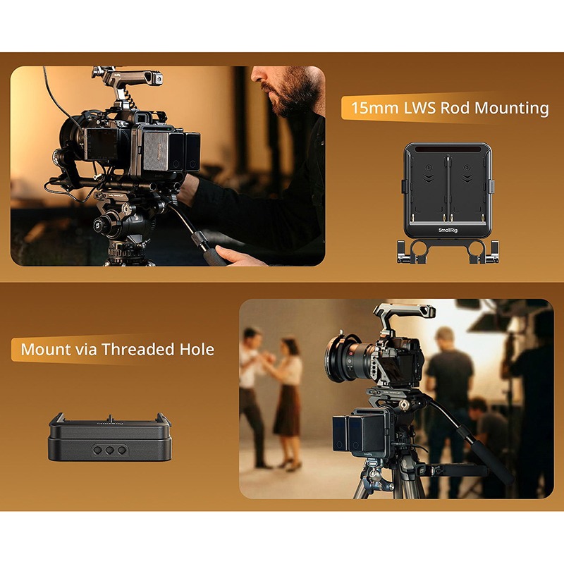 三重☆大人氣☆ SmallRig 5537 適用於 15mm管 NP-F 型電池 轉接板 套件（支援 UPS）-細節圖10