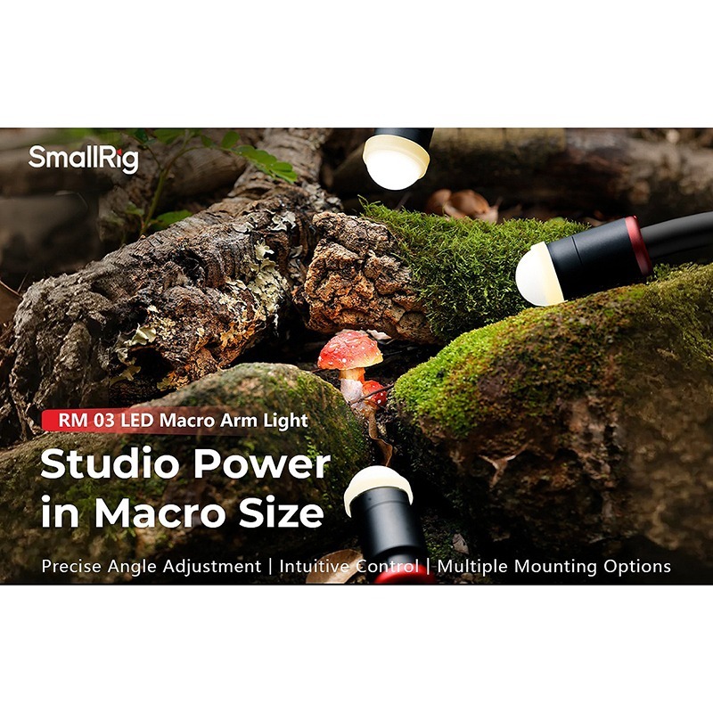 三重☆大人氣☆ SmallRig 5796 RM03 微距攝影 LED 補光燈 套裝 (雙燈裝)-細節圖5