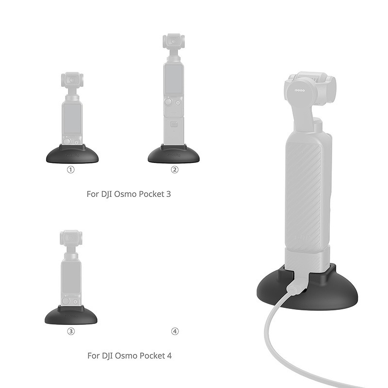 三重☆大人氣☆ SmallRig 6008 專用安裝 磁吸 底座 適用於 DJI Pocket 3 / 4 / 4P-細節圖2
