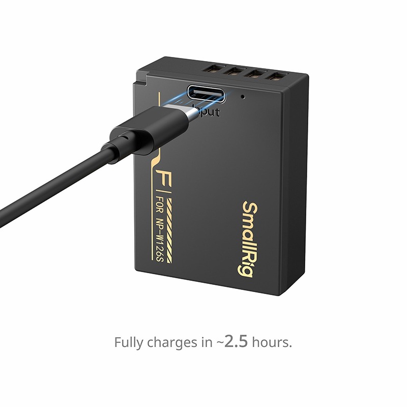 三重☆大人氣☆ SmallRig 6099 USB-C 充電電池 適用於富士 NP-W126S 嚴選-細節圖2