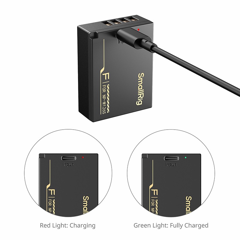 三重☆大人氣☆ SmallRig 6099 USB-C 充電電池 適用於富士 NP-W126S 嚴選-細節圖3