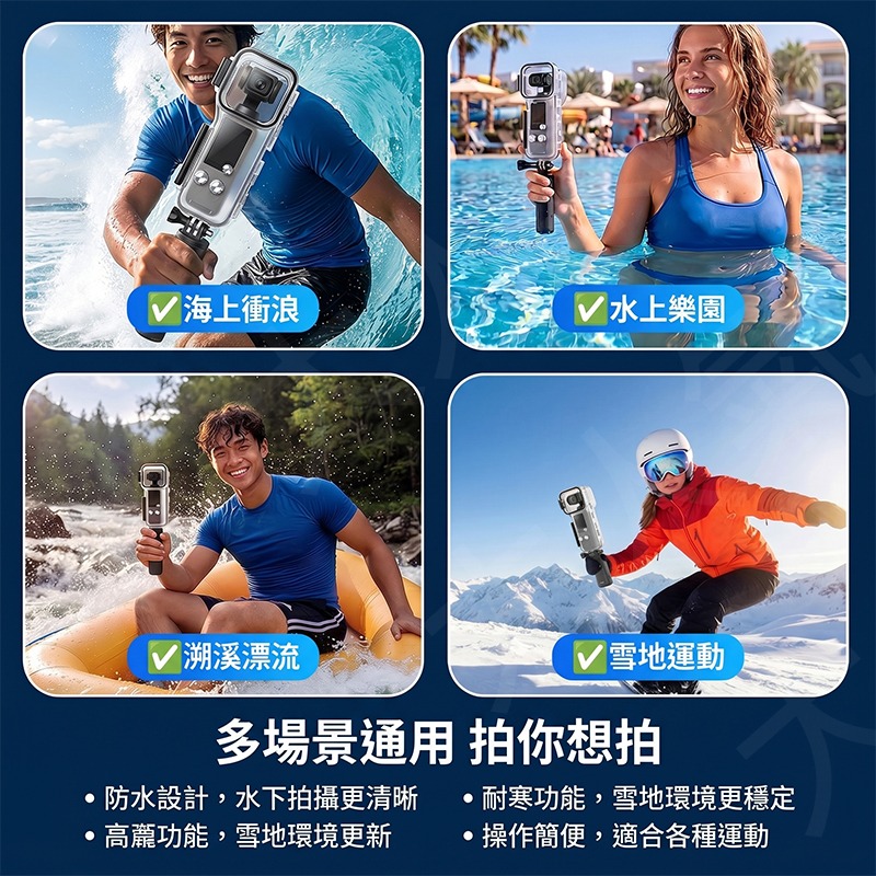 三重☆大人氣☆ 副廠配件 50m 防水殼 潛水殼 50m for Pocket 4-細節圖7