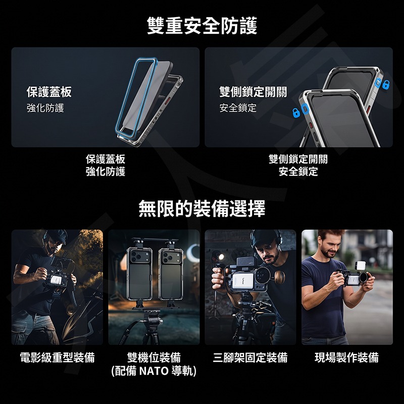 三重☆大人氣☆ SmallRig 6904 提籠 電影 套件 for iPhone 18 Pro-細節圖5