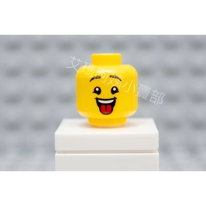 Lego樂高 樂高頭  樂高人偶 雙表情 特殊吐舌 全新正品-細節圖2