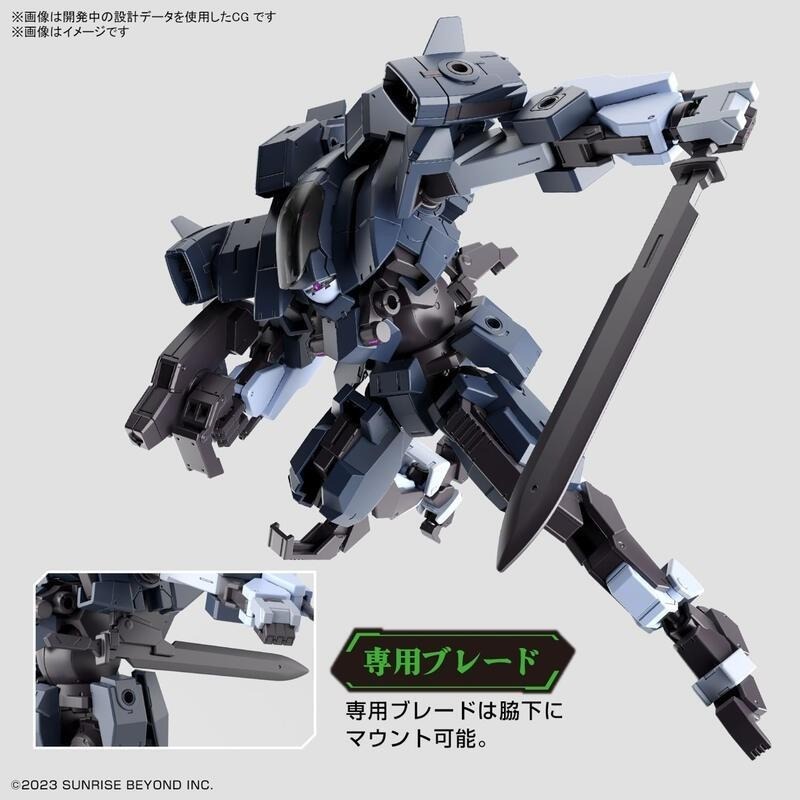 HG 境界戰機18 亞倫犀牛 葛雷迪專用機 極鋼之裝鬼 BANDAI 代理版 組裝模型-細節圖3