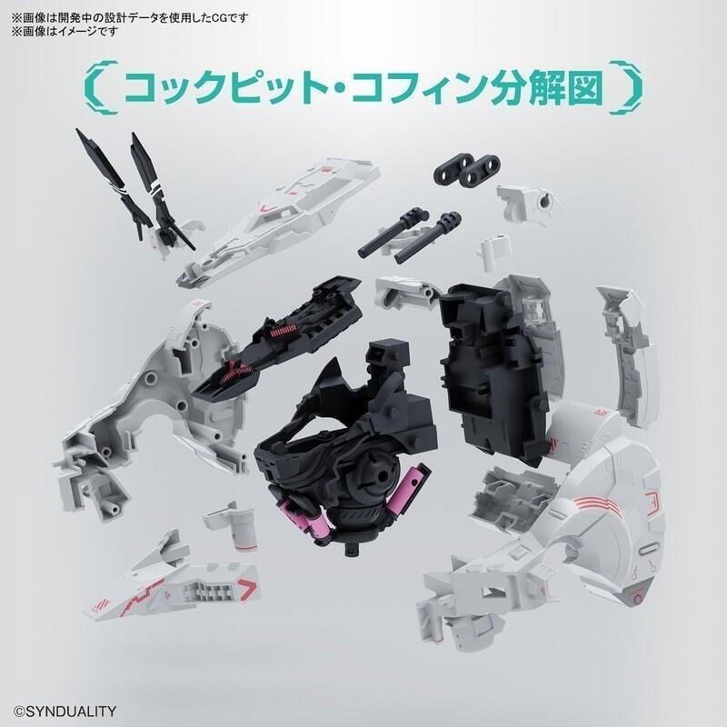 HG 奇異賢伴 黑色天使 SYNDUALITY 吉爾博 BANDAI 代理版 組裝模型-細節圖5