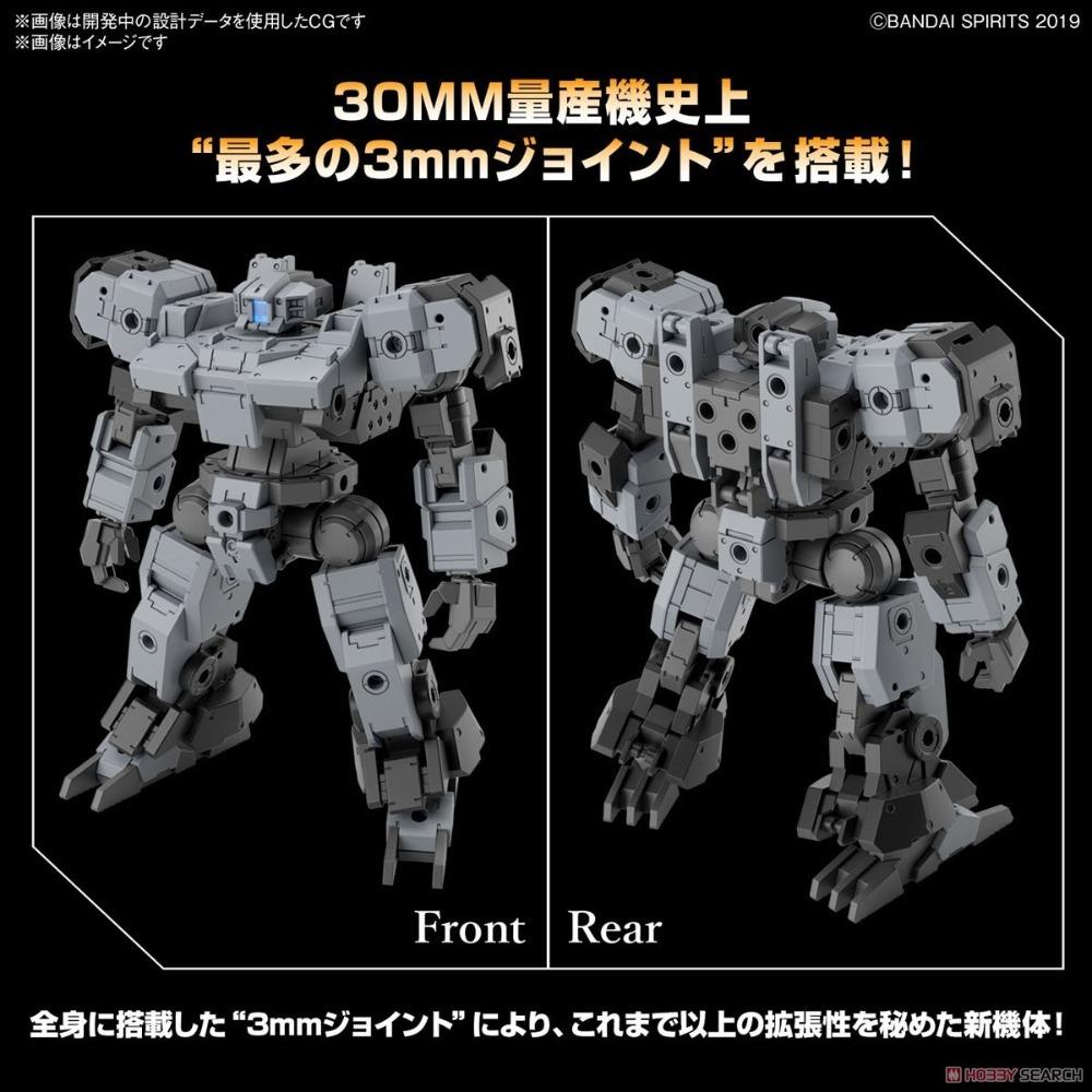 BANDAI 30MM 機體59 巴斯其洛托 灰色 eEXM9  代理版 組裝模型-細節圖3