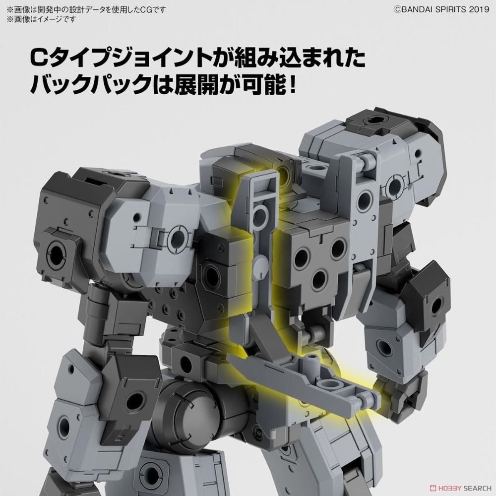 BANDAI 30MM 機體59 巴斯其洛托 灰色 eEXM9  代理版 組裝模型-細節圖4