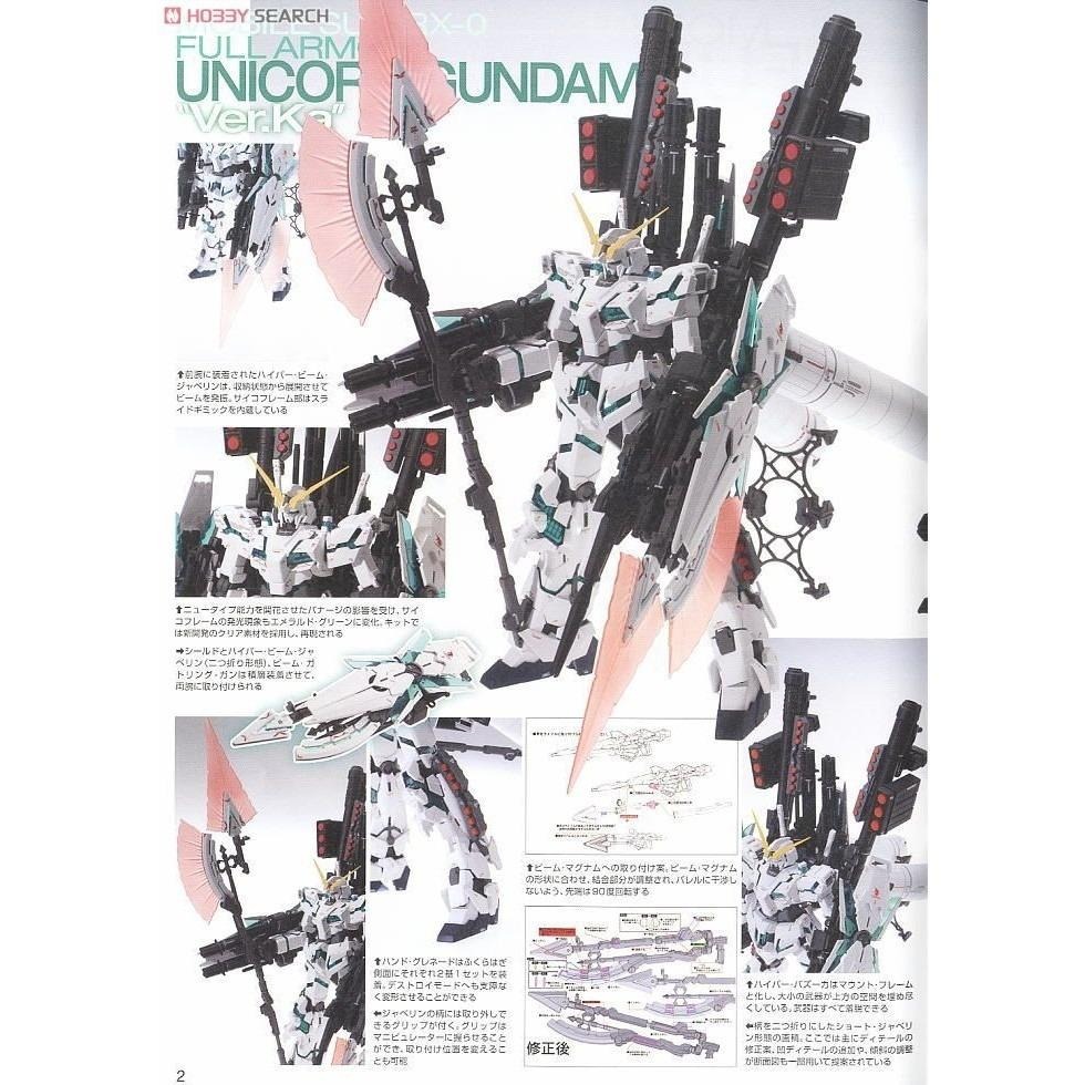 MG Unicon 全裝備獨角獸鋼彈 BANDAI 代理版 組裝模型-細節圖2