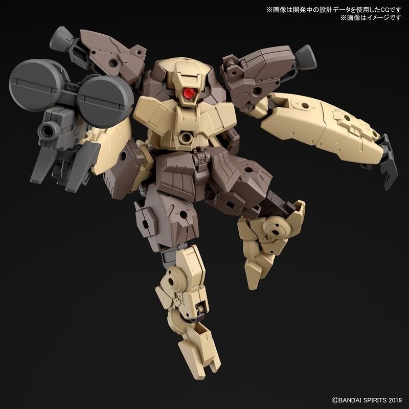 BANDAI 30MM 機體45 加爾多諾瓦 棕色 bEXM 29 代理版 組裝模型-細節圖4