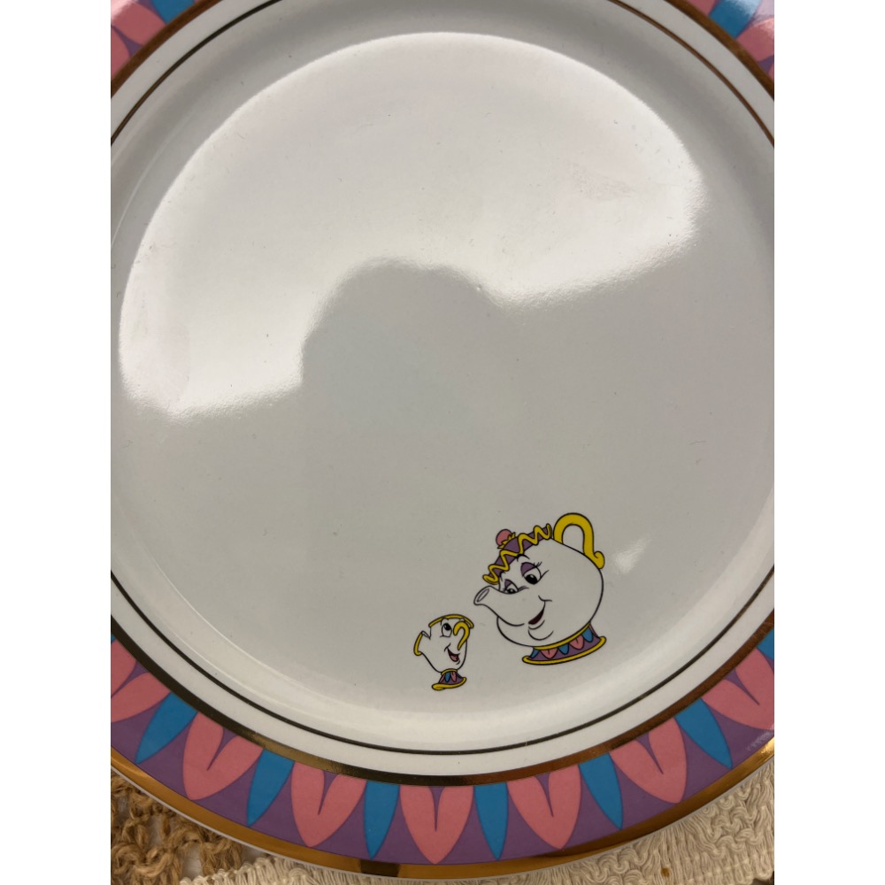 東京迪士尼帶回美女與野獸盤子-細節圖2