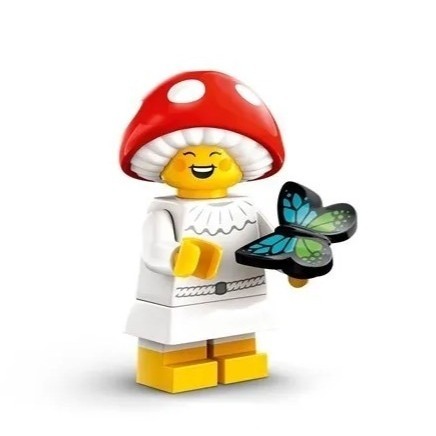 全新 lego minifigures 71045 樂高人偶包 25 蘑菇妖精 蘑菇人 Mushroom-細節圖2