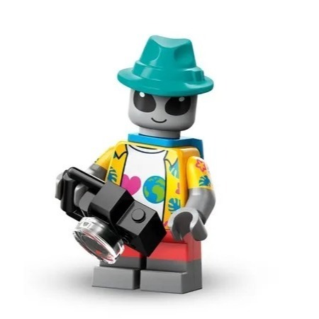 全新 樂高 lego minifigures 71046 樂高人偶包 26  Alien Tourist 外星觀光客-細節圖2