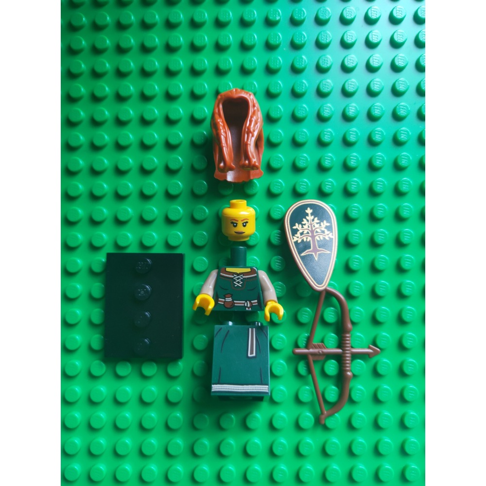 全新 樂高 lego minifigures 71000 樂高人偶包 09 精靈女弓手 Forest Maiden-細節圖2