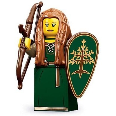 全新 樂高 lego minifigures 71000 樂高人偶包 09 精靈女弓手 Forest Maiden-細節圖4