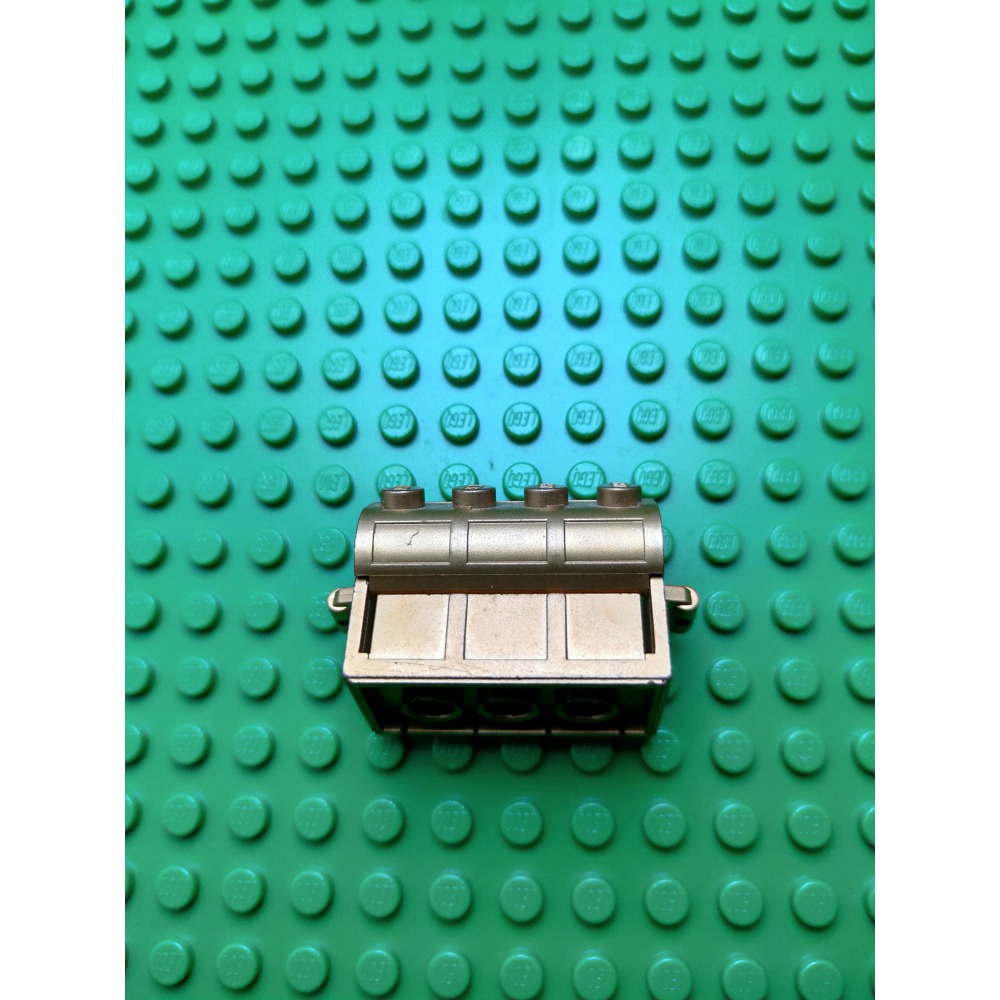 二手 lego 樂高 零件 絕版 7622獨佔 寶箱 箱子  金屬金  4738a+4738b-細節圖3