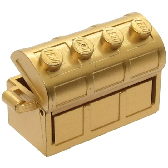 二手 lego 樂高 零件 絕版 7622獨佔 寶箱 箱子  金屬金  4738a+4738b-細節圖6