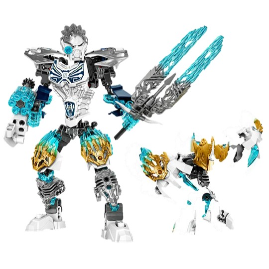 二手 樂高 lego 生化戰士 bionicle 零件 面具 頭部 71311 冰靈獸頭部 24162pb01-細節圖3