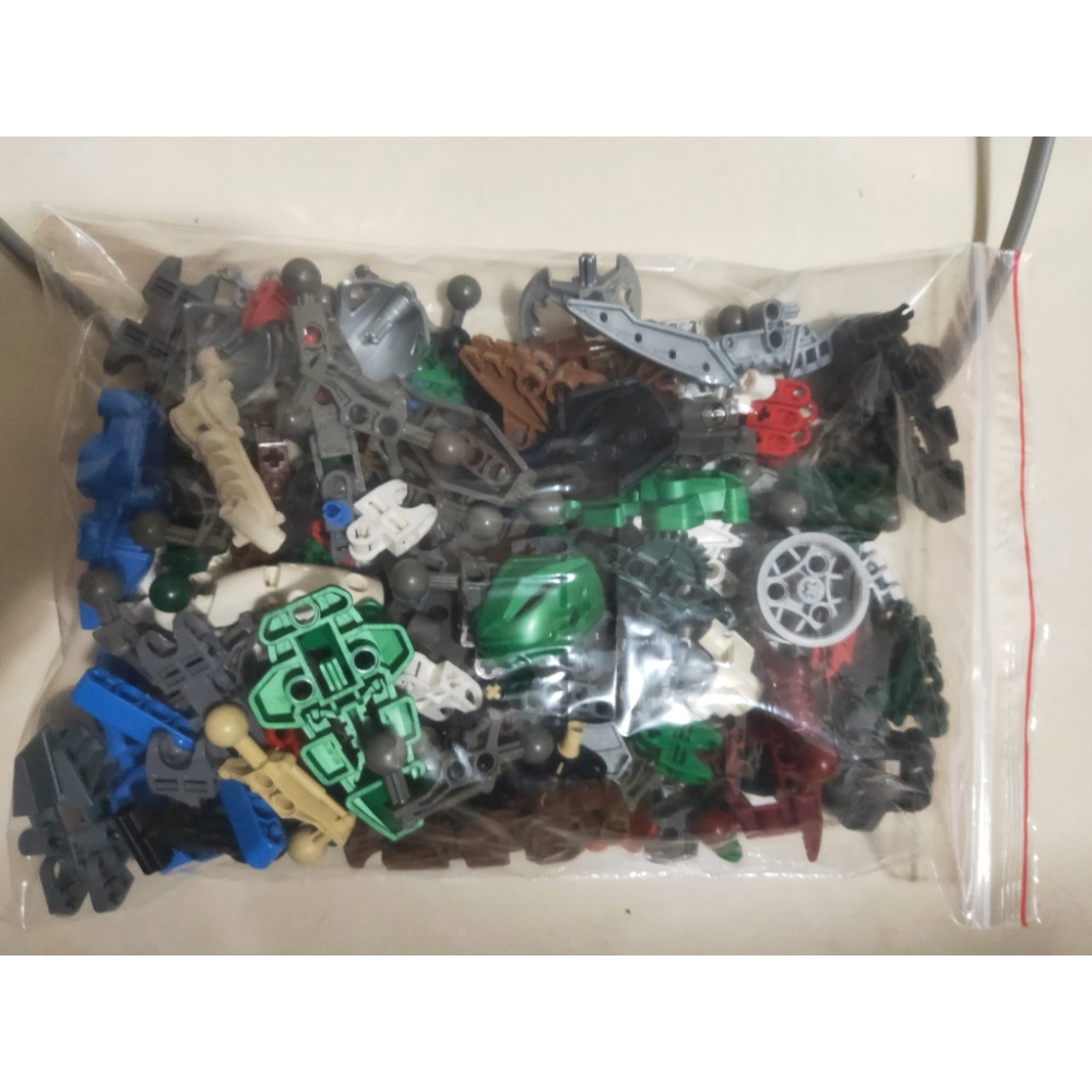 二手 樂高 LEGO  bionicle 生化戰士 配件 零件 散磚 600g-細節圖3