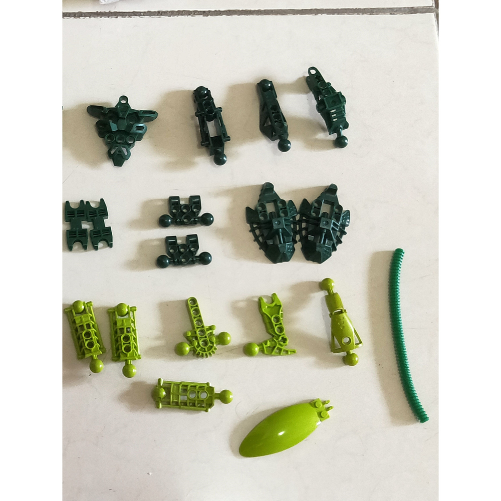 (有興趣的零件請圈起詢問) 二手 樂高 LEGO 零件 bionicle 生化戰士 綠色 深綠 檸檬綠-細節圖4