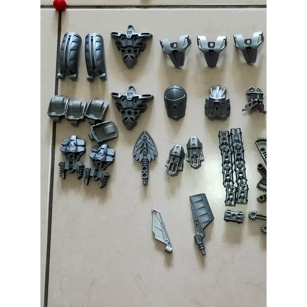 (有興趣的零件請圈起詢問) 二手 樂高 LEGO 零件 bionicle 生化戰士 銀色 淺灰-細節圖3