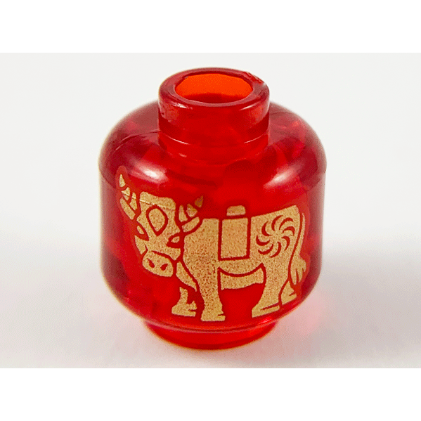 二手 樂高 LEGO 零件 3626pb3347 牛年燈籠 提燈 新年 圖為一組合售-細節圖2