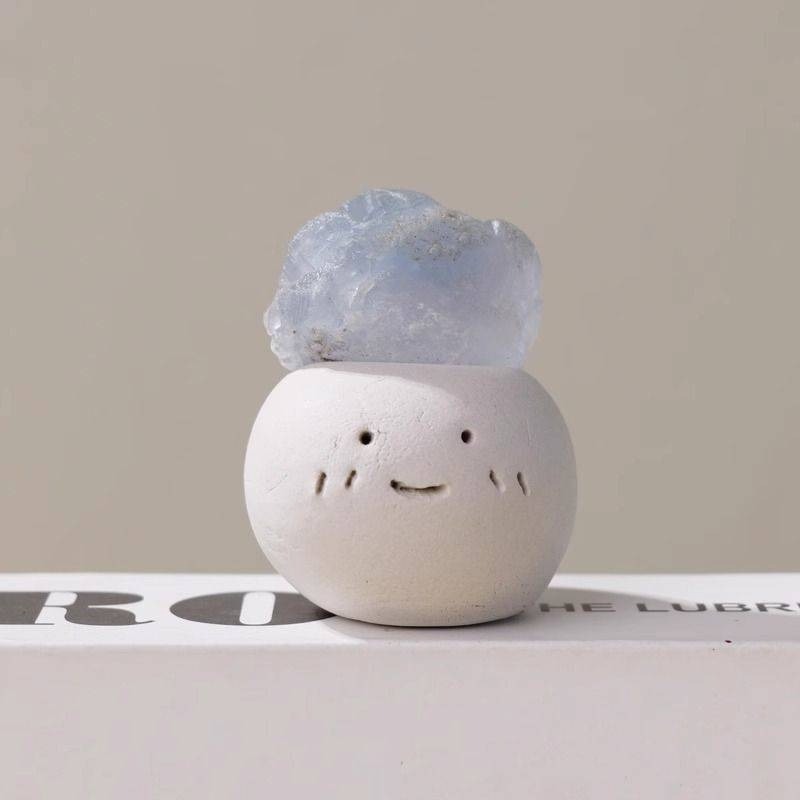 迷你黃水晶財富樹設定辦公室桌面財富樹家居豆丁紫粉簡單禮品-規格圖6