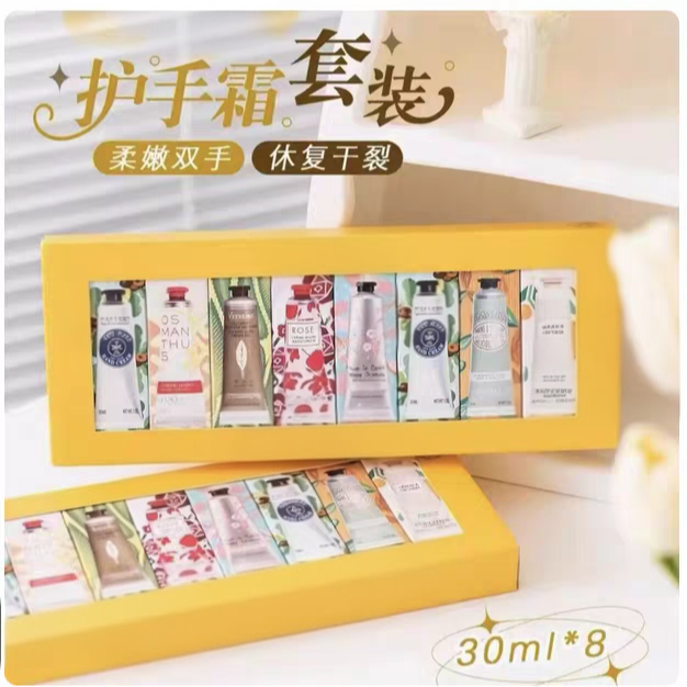 【法式香薰】植萃護手霜禮盒 8入組 附精美禮袋|多 款經典香味 隨身旅行組 聖誕交換禮物 伴手禮首選-細節圖4