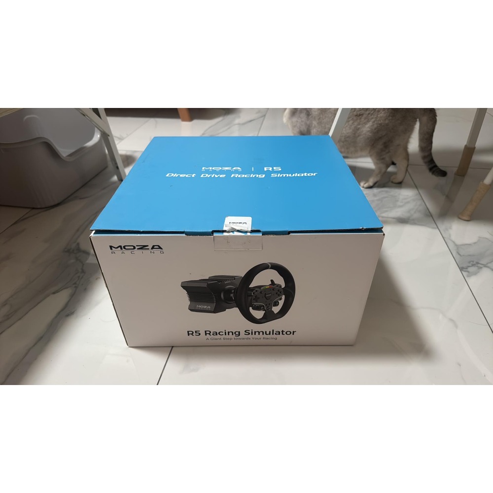 【二手 MOZA R5】直驅模擬賽車方向盤組 5.5Nm 基座+ES轉向盤+SR-P Lite雙踏板力回饋直驅套裝-細節圖8