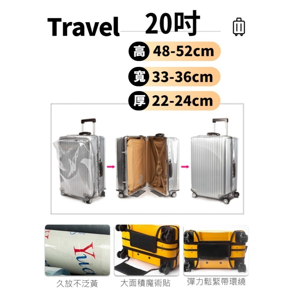 透明加厚免拆行李箱套-細節圖2