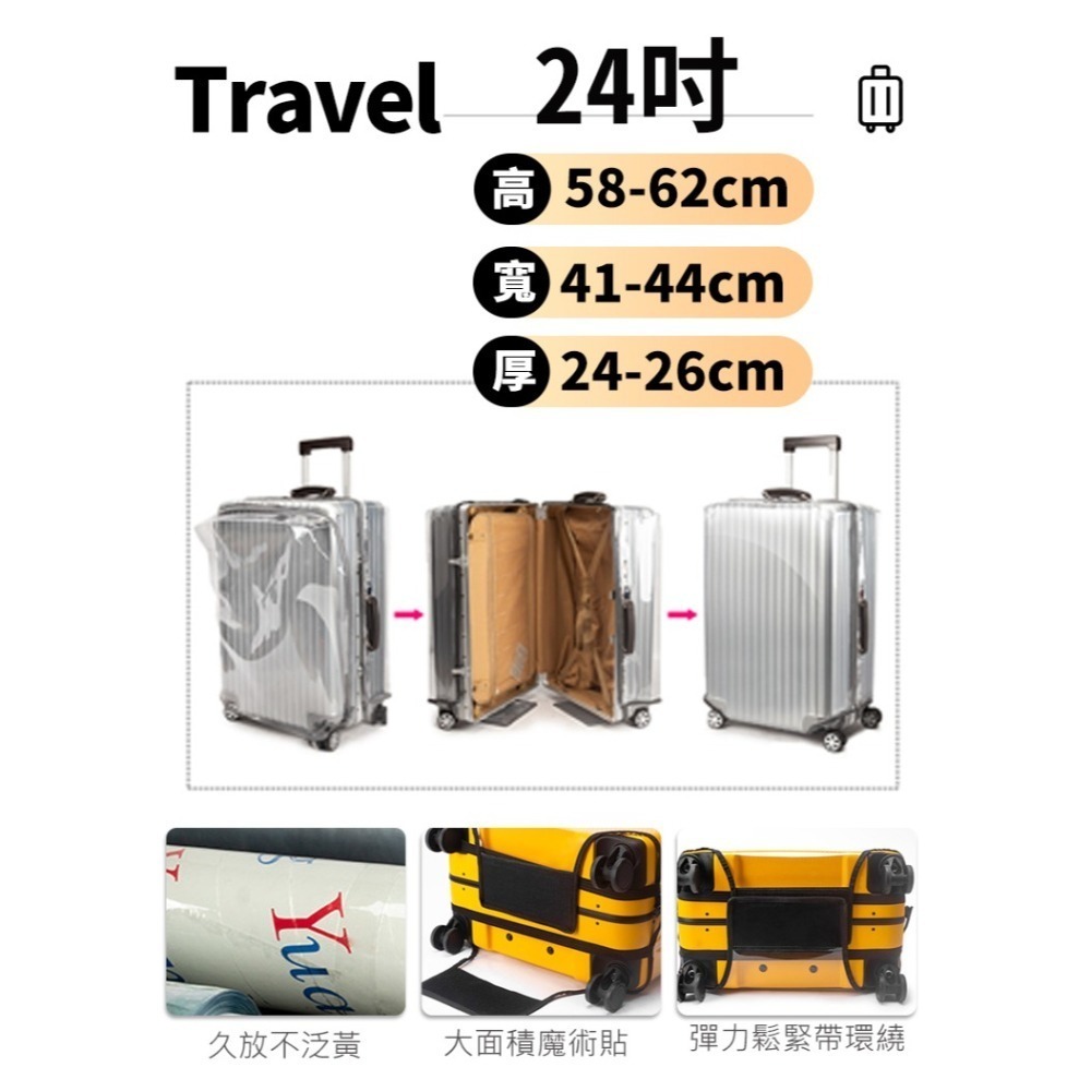 透明加厚免拆行李箱套-細節圖3