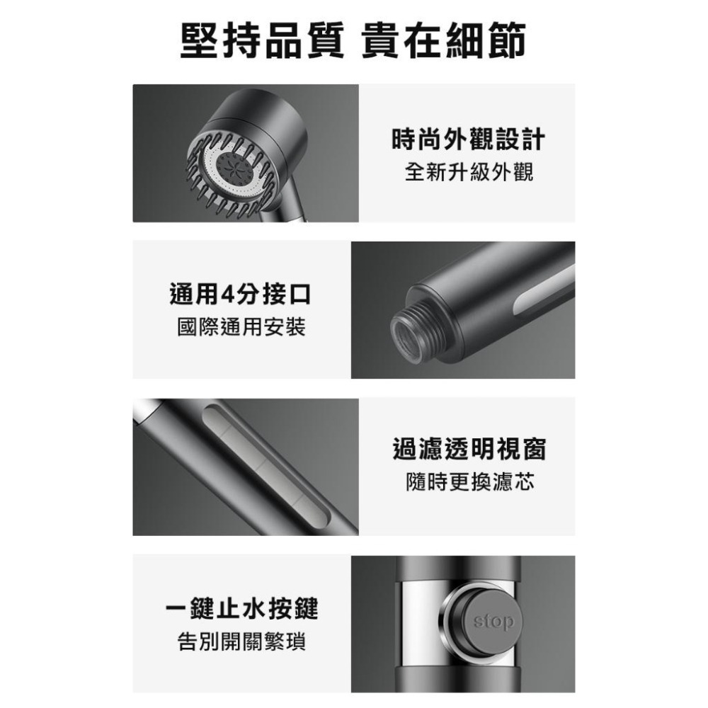 SPA按摩3檔增壓過濾蓮蓬頭(00015)-細節圖7