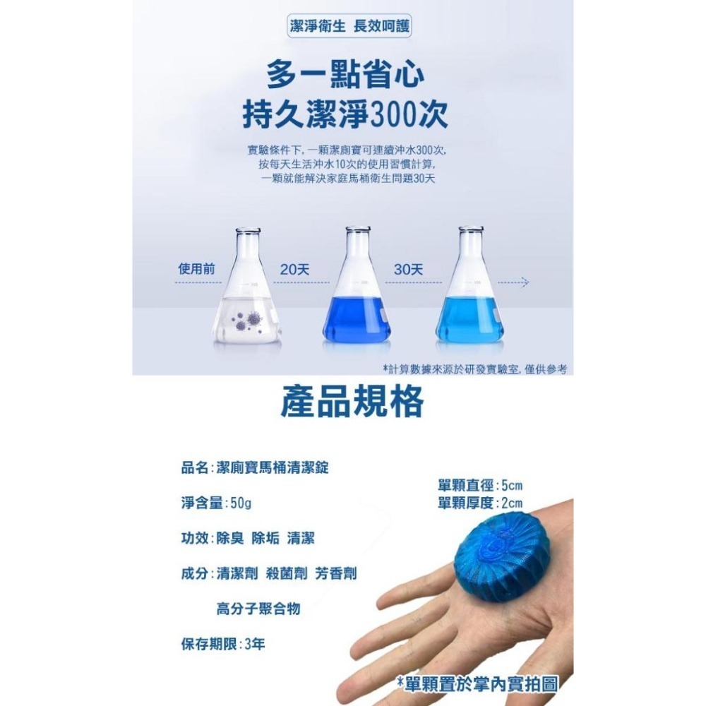 30天潔廁寶馬桶清潔錠50g(00072)-細節圖7