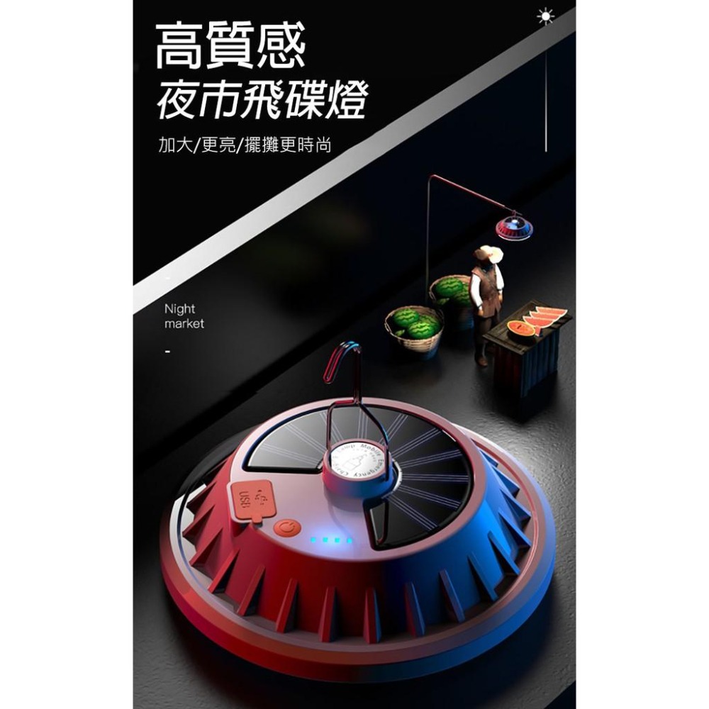 【UP101】露營燈 擺攤燈 充電led燈 夜市燈 工作燈 照明燈 飛碟燈 擺攤 戶外照明燈 帳篷燈NTL-QP05-細節圖2