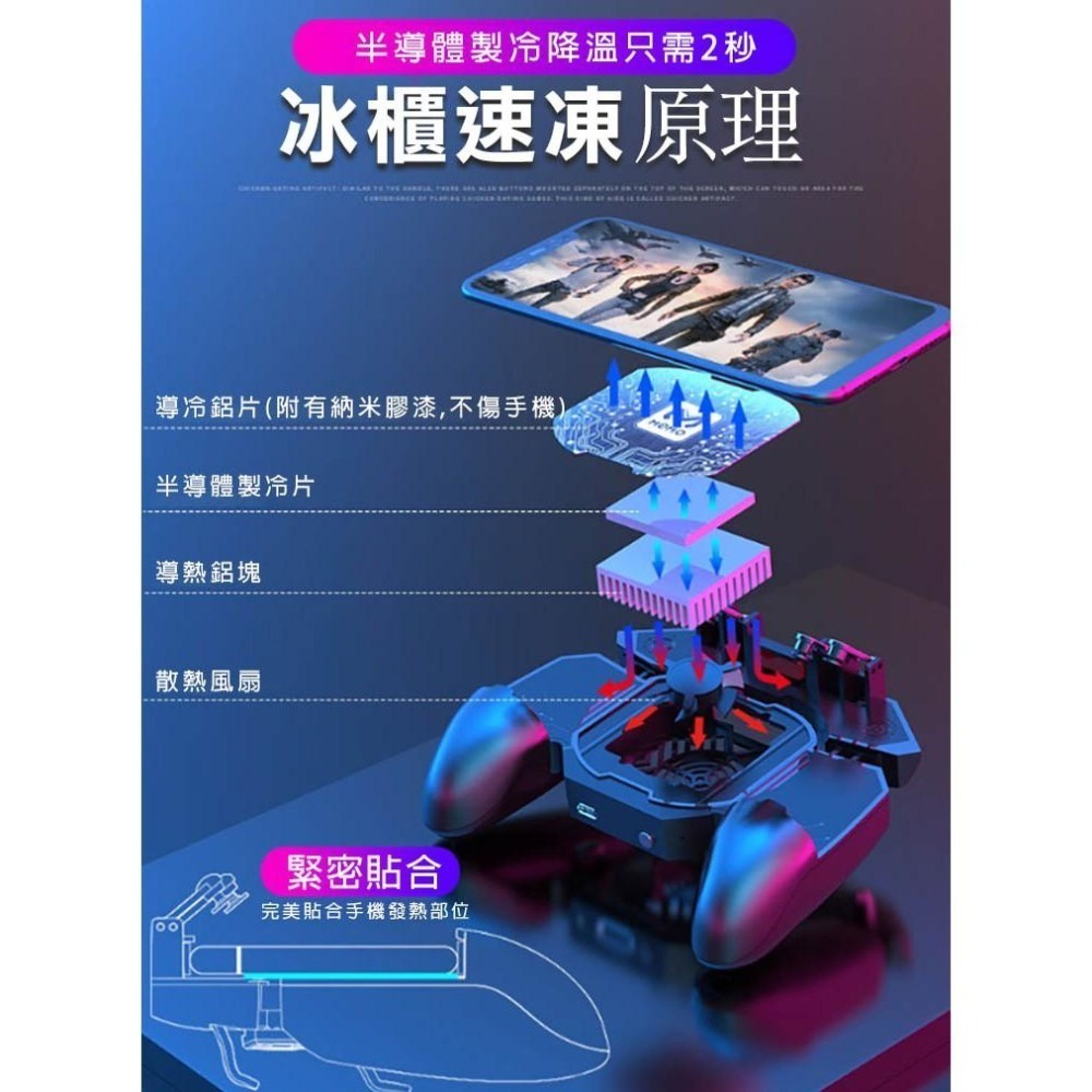半導體製冰手機手柄 吃雞神器(DL-88)-細節圖3