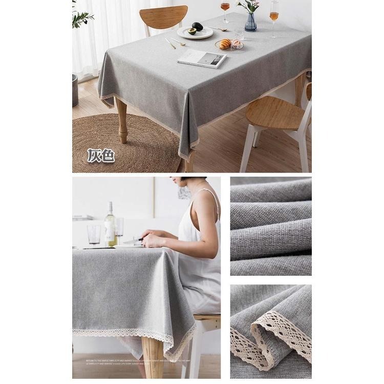 140x200日系純色棉麻防水桌布(TN1420)-細節圖7