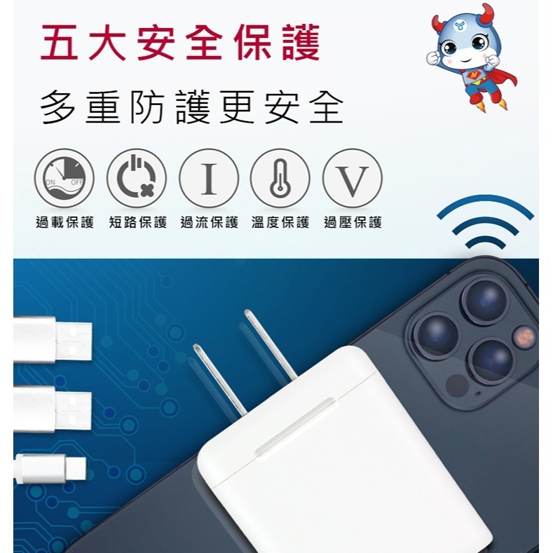 3孔3.1A USB充電器(TYPE-C 豆腐頭 轉接頭 變壓器 充電頭 3.0USB/PB-331AC)-細節圖4