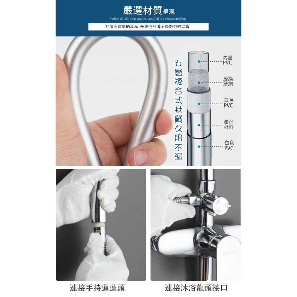 【WIDE VIEW】PVC銀離子五層防爆防軟管2M(002-2M)-細節圖5