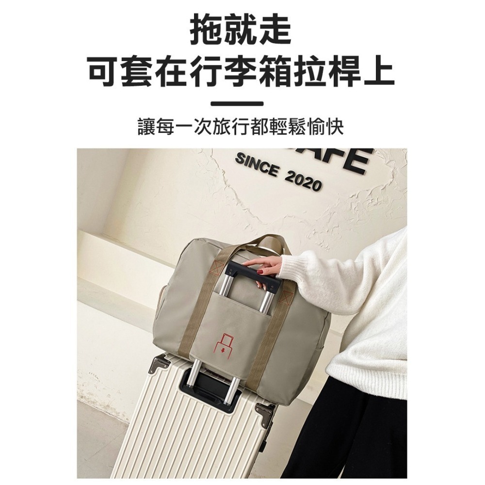 大容量折疊式行李箱拉桿旅行袋-鞋倉款(6545659)-細節圖4