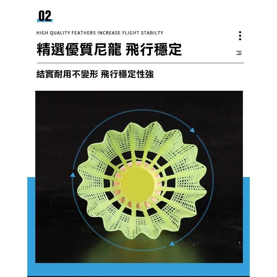 【GROUP STAR】群星精選尼龍羽毛球1筒12入(GS5212)-細節圖4